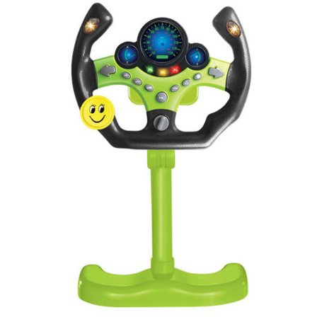 Elektrisk simuleringsratt leketøy med lys og lyd pedagogisk barn co-pilot barn bil leketøy