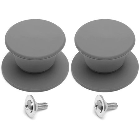 ( Pakke med to-grå) Pot Pan Lid Handle Replacement, Pakke med to-