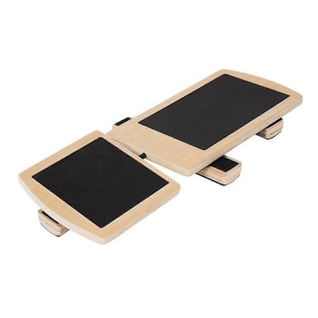 Fodstrækker i træ, balancebræt til enkelt ben, skridsikker svingbalance træner, ankel- og fodstyrkelse