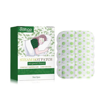 Ångögonmask Lindrar Ansträngda Ögon och Obehag i Ögonen samt Minskar Fina Linjer och Mörka Ringar Ögonmask