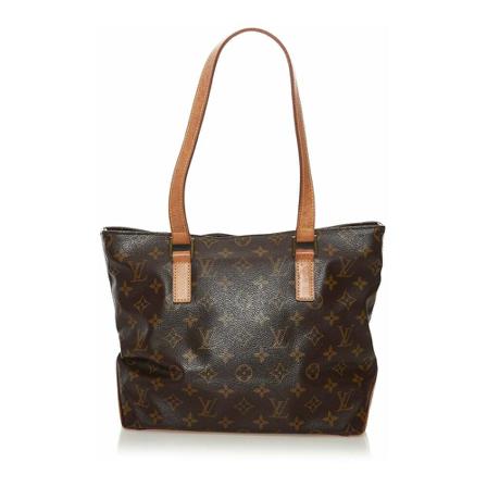 Louis Vuitton Vintage, Pre-owned Cabas Piano Monogram Tote Bag Bruin, Dames, Maat:ONE Size,Canvas