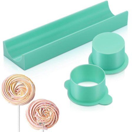 Rund Kakeform med Brett og Skyver, 3D-printet Kakeformkutter og Skyver, Bakeformer for Hjemmebaking og Selskaper