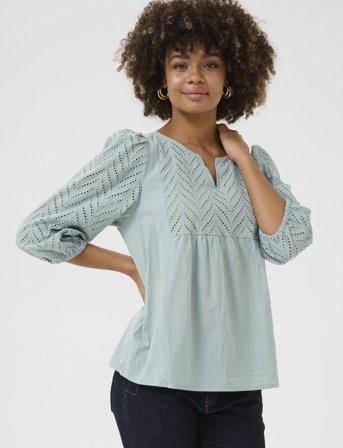 Culture Cutoril Blouse - Green - M