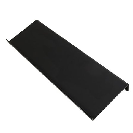 Akryl Tangentbordsställ med Låg Framkant Polerad Finish Svart för Kontor