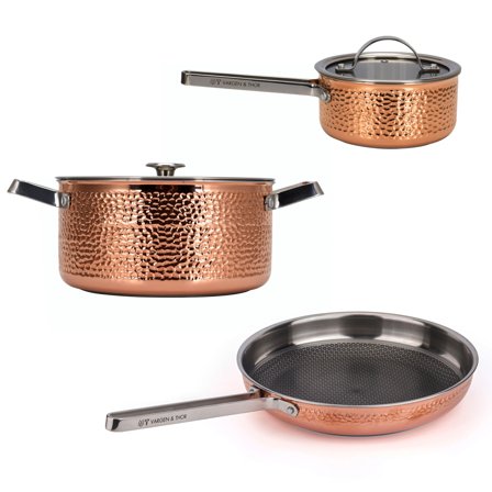 Vargen & thor Vargen & Thor MJÖLNER.2 stegepande- & grydesæt 3 dele - Kobber | KitchenOne