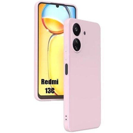 Silicone Cover til Xiaomi Redmi 13C - Ultra Slim - Stødbeskyttelse - Lys Rosa