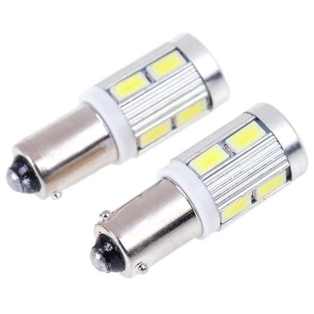 2 stk. H6w Bax9s 433434 64132 64113 64111 LED-parkeringslys Baglygtepære 12v