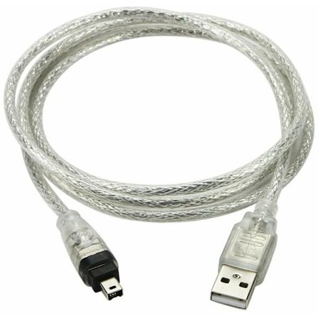 USB hane till Firewire IEEE 1394 4-stifts hane iLink adapterkabel för Sony DCR-TRV75E DV
