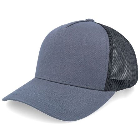 Equip - Grå trucker Keps - Kids Dark Charcoal/Black A-frame Trucker @ Hatstore