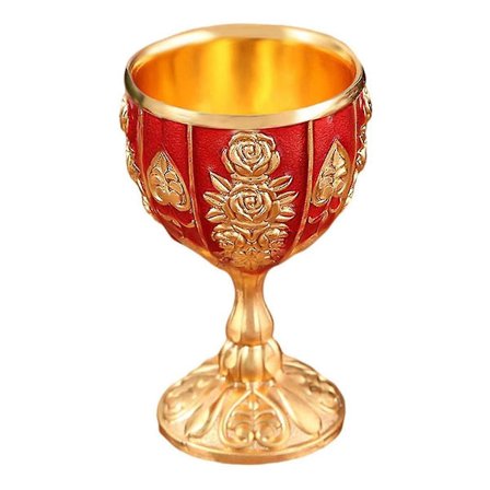 Vintage-tyyliset Viinilasit Viinilasit Muodikkaat Kukkakoristeelliset Viinilasit (kulta Punainen)(1 kpl)