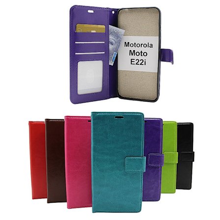 Crazy Horse Wallet Motorola Moto E22i