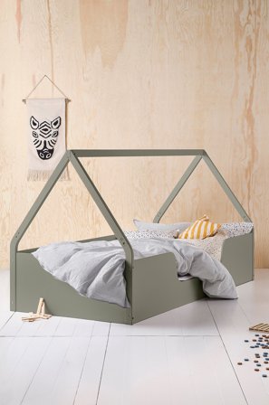 Jotex - Barneseng 90x200 Cm Grågrønn - CAMPO - Kjøp Barnesenger & sprinkelsenger hos Jotex