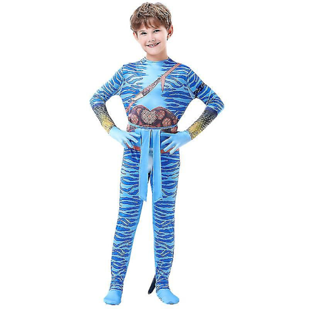 Avatar Cosplay-kostume Halloween Jumpsuit for voksne til børn