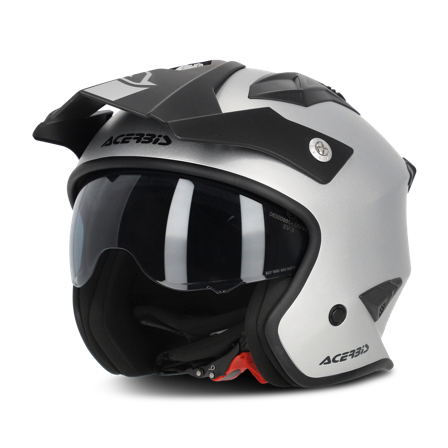 Halvhjelm Acerbis Jet Aria Metallic Silver XS