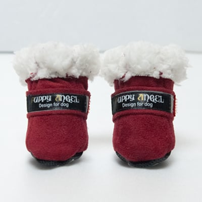 Puppy Angel - Angione Hundskor 4-pack - Röd- Hundskor & hundstrumpor hos Doggie.se