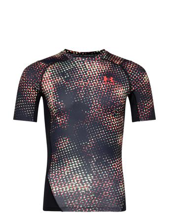 Ua Hg Armour Prtd Comp Ss T-shirts Short-sleeved Monivärinen/Kuvioitu Under Armour