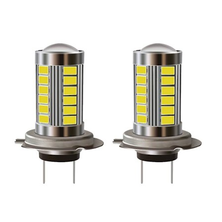 H7 Super Ljusa LED-Strålkastare Glödlampor Konverteringskit Hög/Låg Stråle 6500k Vit