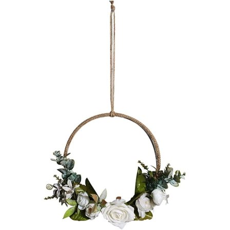 45 cm Ovenkranssi Ulkokäyttöön Ripustettava Ruusukranssi Etuovi Pastoraalinen