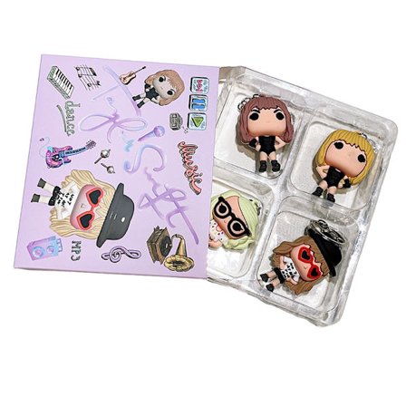 Singer Taylor Swift Nøkkelringer Silikon Swift Figur Nøkkelring Fo