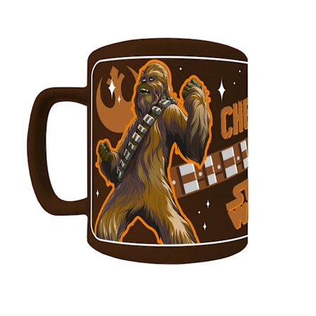 Star Wars Fluffig Chewbacca 440ml Mug Storlek Brun