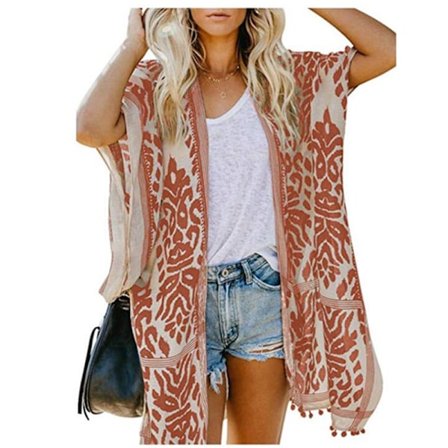 Hihaton rantabikinipeite naisille, keskimääräinen koko, oranssi, kevätkesä