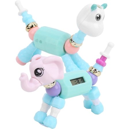 2 stk Animal Twist Armbånd Diy Transforming Animal Time Collection Armbånd