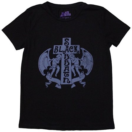 Black Sabbath Dam/Kvinnor Änglar T-Shirt XL Svart