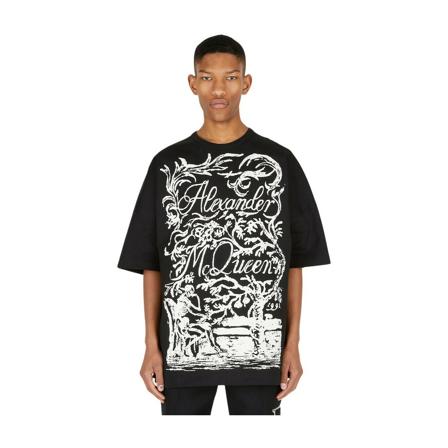 Alexander McQueen T-Shirts Sort, Herre