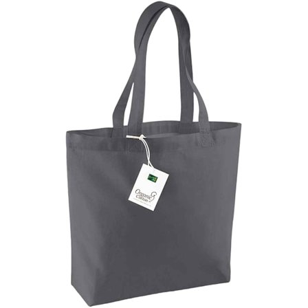 Westford Mill Shopper Bag i ekologisk bomull, 16 liter, enfärgad, G