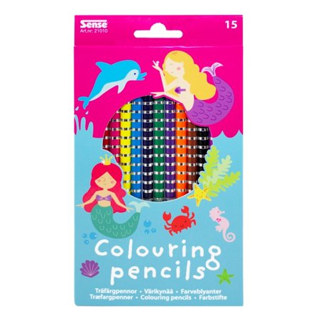 Sense Træfarveblyanter Fantasy 15-pak