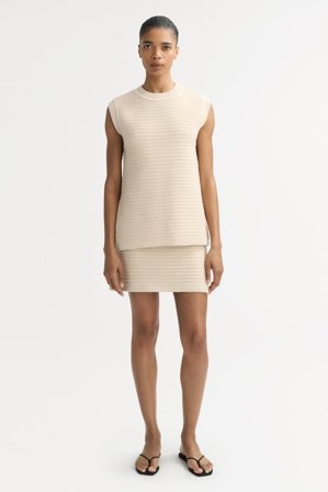 Soft Goat - Mini Skirt - Cashmere skirt - S - Beige