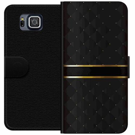 Samsung Galaxy Alpha Plånboksfodral Golden Stripes