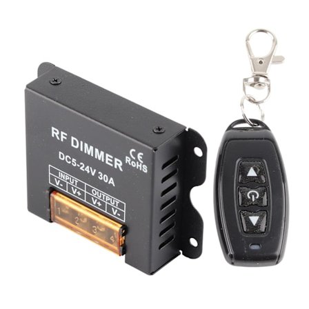 LED Dimmer Fjärrkontroll 3 Knappar RF Trådlös Utan Batteri
