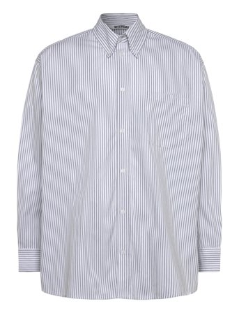 Weekday Oversized Long Sleeve Shirt - Blue - S