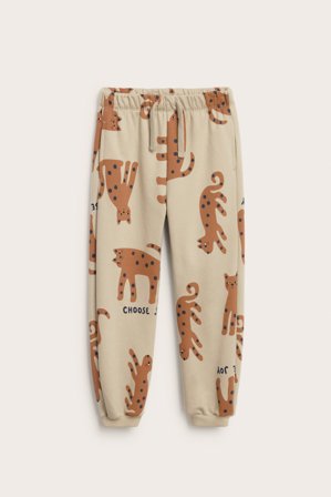 Kappahl | Mönstrade mjukisbyxor Beige 86/92 | Beige