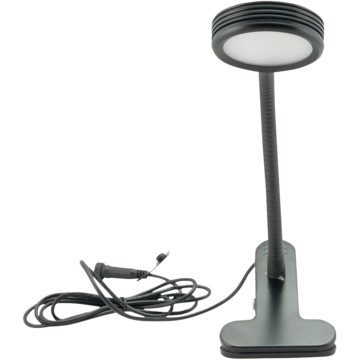Klem lampe Svart