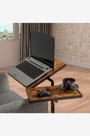 Hanah Home - Laptop Ståbord Glen 732 Atlantic - Flerfarget - Skrivebord - Fra Homeroom