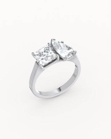 Loulou toi et moi förlovningsring i 950 platina