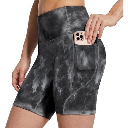 IC Damer 8"/5" Högmidjade Biker Shorts Yoga Träning Löpning