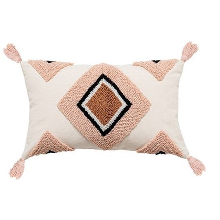 Regnbue bomullsvevd putetrekk - Boho-stil putetrekk for soveromsdekor -F