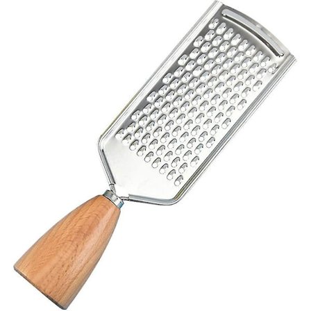 Kartoffel Rivjern Rustfrit Stål Med Håndtag Ost Rivjern Gulerods Rivjern Grøntsags Rivjern (sølv) (1 stk)