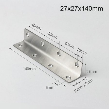Vinkel Hjørne Kode Beslag Stand 27X27X140MM 27X27X140MM