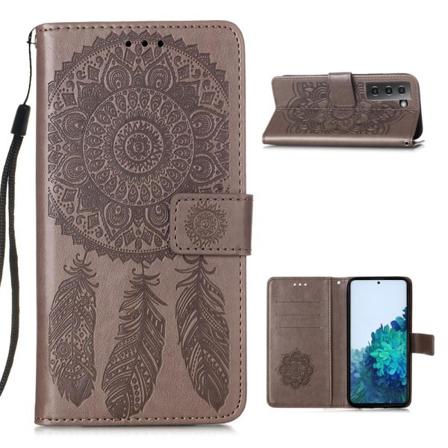 Samsung Galaxy S21 Plus - Dream Catcher Fodral - Grå Grey Grå