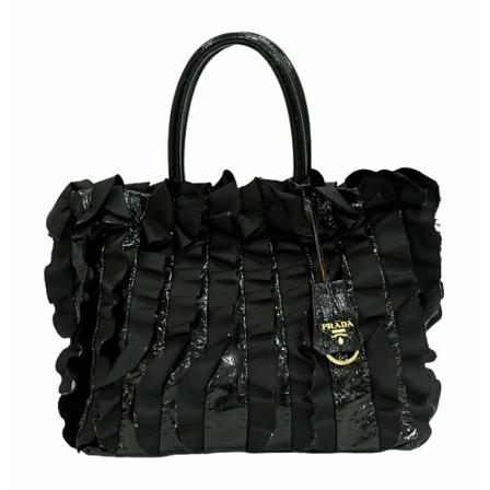 Prada Vintage Pre-owned Håndtaske Sort, Dame Vintage Tasker, Størrelse: ONE Size