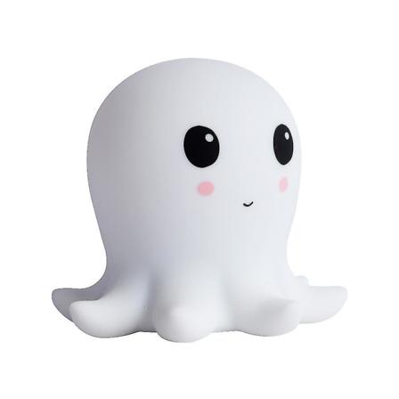 Blekksprut Silikon Lys Søt Fargerik USB Lading Nattelys