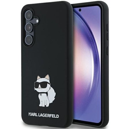 Karl Lagerfeld Choupette-etui i silikone til Samsung Galaxy A35 - sort