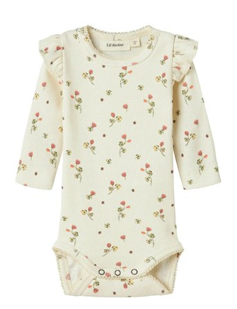 Lil'Atelier Nbflavo Eve Ls Slim Body Lil Noos - Cream - 56
