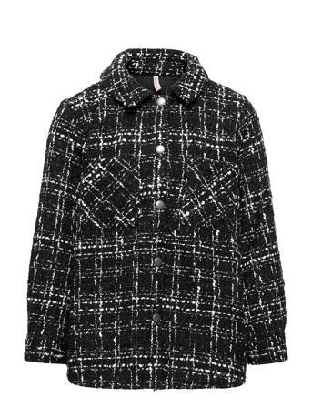 K Tta L/S Shaket Wvn Black Kids Only