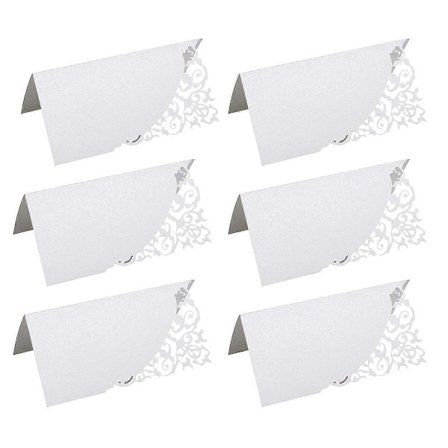 100 stk. Bord Navneplasskort Kreative Sitteplasser Festutstyr Utstanset Sitteplass til Bryllupsfest