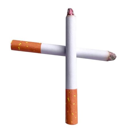 2st Fake Rök Leksak Rekvisita Realistiskt Utseende Fake Scen Puff Cigaretter För Bus Halloween Kostym U